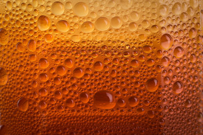 Full frame shot of wet glass