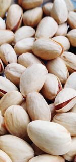 Full frame shot of pistachios