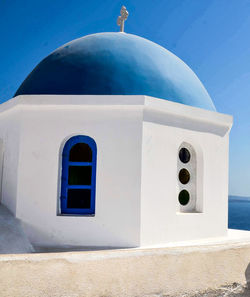 View of white building and blue mosque