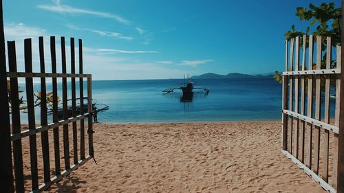 Scenic view of sea against sky