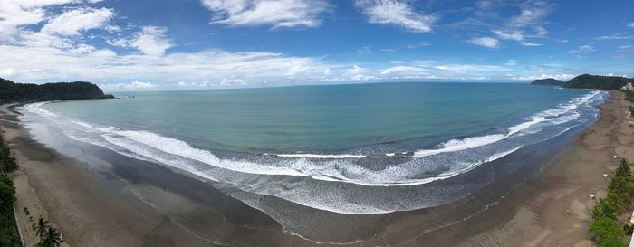 Panoramic view of sea against sky