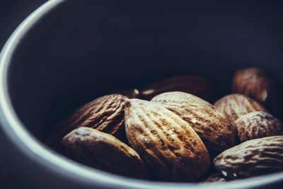 Close-up of coffee beans in bowl