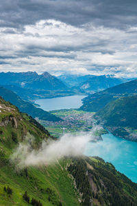 Aerial view of landscape against sky