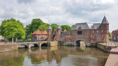 Old city gate of koppelpoort in amersfoort