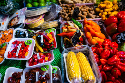 Full frame shot of vegetables for sale