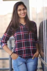 Portrait of a smiling young woman