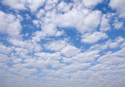 Low angle view of clouds in sky