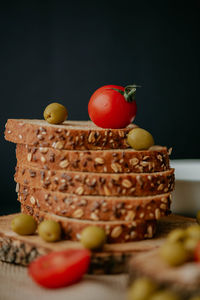 Close-up of fruits on table