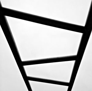 Low angle view of metallic structure