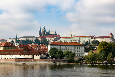 View of buildings at waterfront