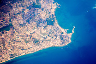 Aerial view of sea