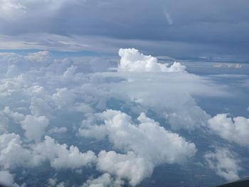 Aerial view of clouds in sky