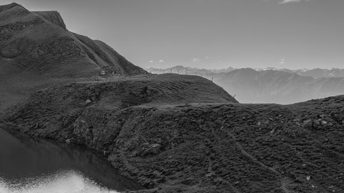 Scenic view of mountain against sky