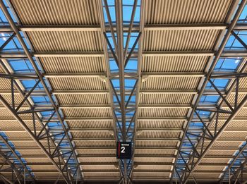 Low angle view of bridge against sky