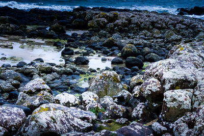 Pebbles on beach