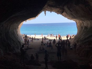 Group of people on beach