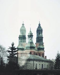 Low angle view of cathedral against clear sky