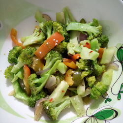 Close-up of salad in plate