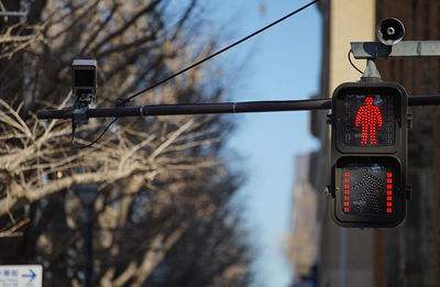 Pedestrian signals on japanese roads that light up red