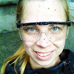 Close-up portrait of young woman