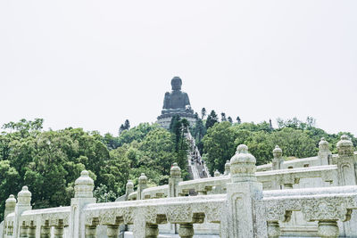 View of statue against clear sky