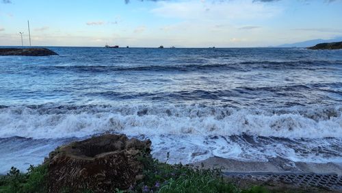 Scenic view of sea against sky