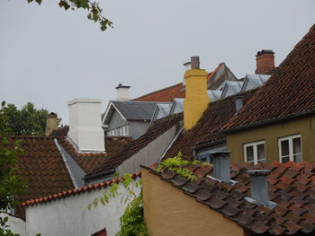 Low angle view of buildings against sky