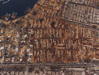 Aerial view of a building