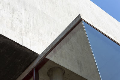 Low angle view of building against clear sky