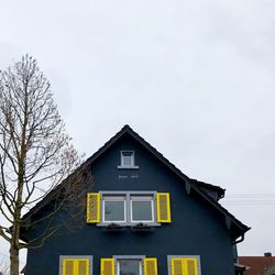 Low angle view of building against sky