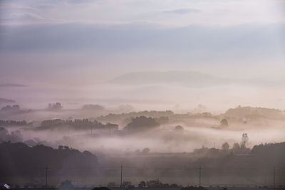 Scenic view of landscape against sky