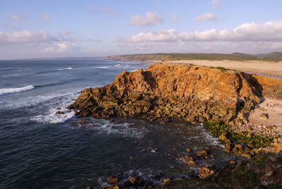 Scenic view of sea against sky