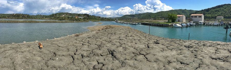 Panoramic view of sea against sky