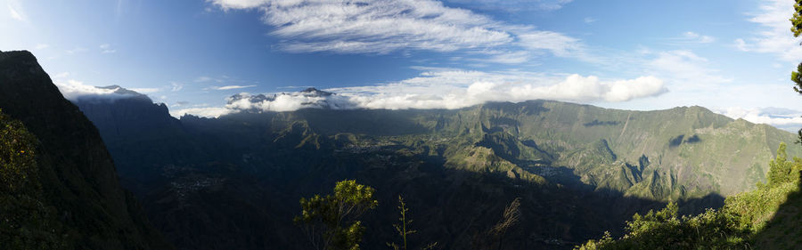 Panoramic view of landscape against sky