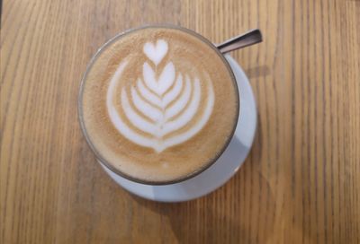 Close-up of coffee on table