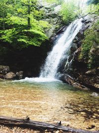 River flowing through rocks