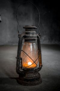 Close-up of illuminated light bulb