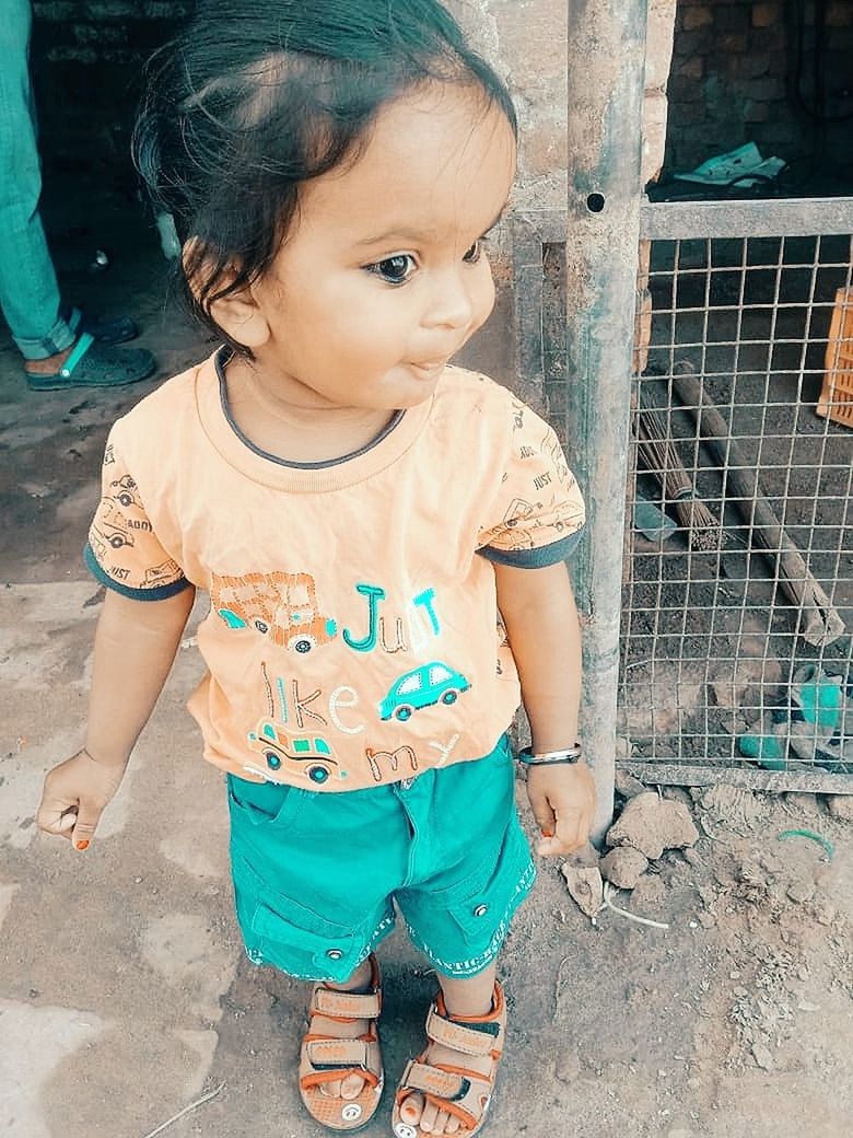 child, childhood, one person, toddler, blue, female, person, full length, women, cute, innocence, portrait, human face, standing, clothing, baby, casual clothing, front view, lifestyles, men, day, emotion, looking, outdoors, spring, baby & toddler clothing, high angle view, looking at camera, footwear, nature