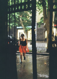 Man walking on street