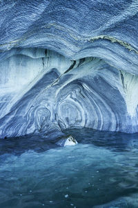 Pond in frozen cave