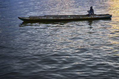 Boats in sea