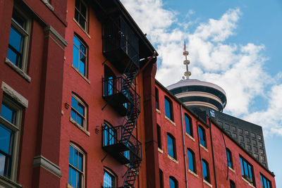 Low angle view of building against sky, vancouver