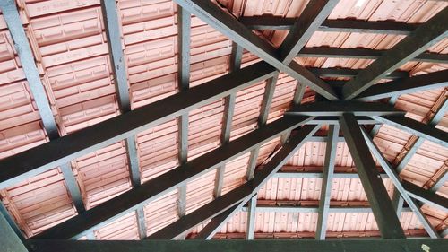 Low angle view of building roof