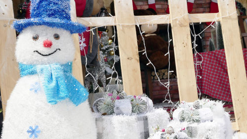 Close-up of christmas decorations