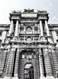 Low angle view of historical building