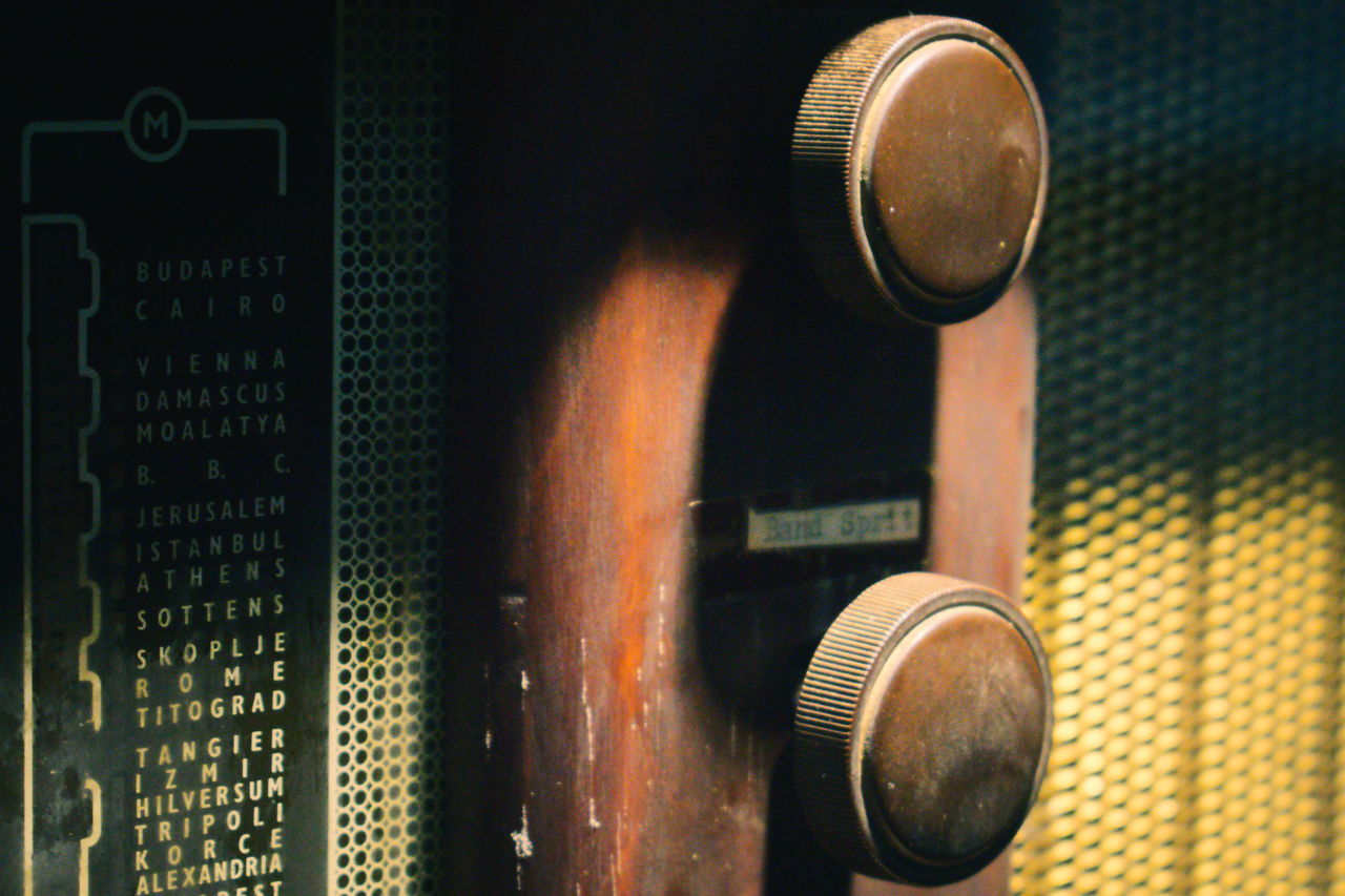 Old wooden radio