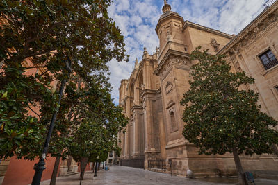 View of the cathedral of granada in spain 