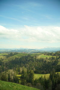 Scenic view of landscape against sky