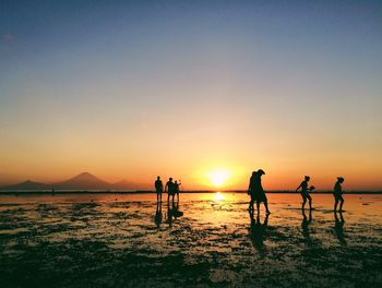 Sunset over sea