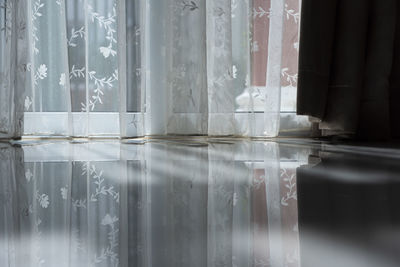 Close-up of glass window